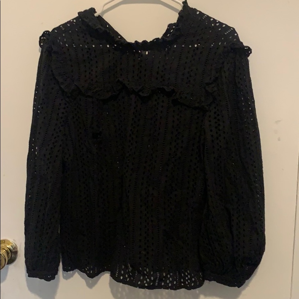 Madewell eyelet top